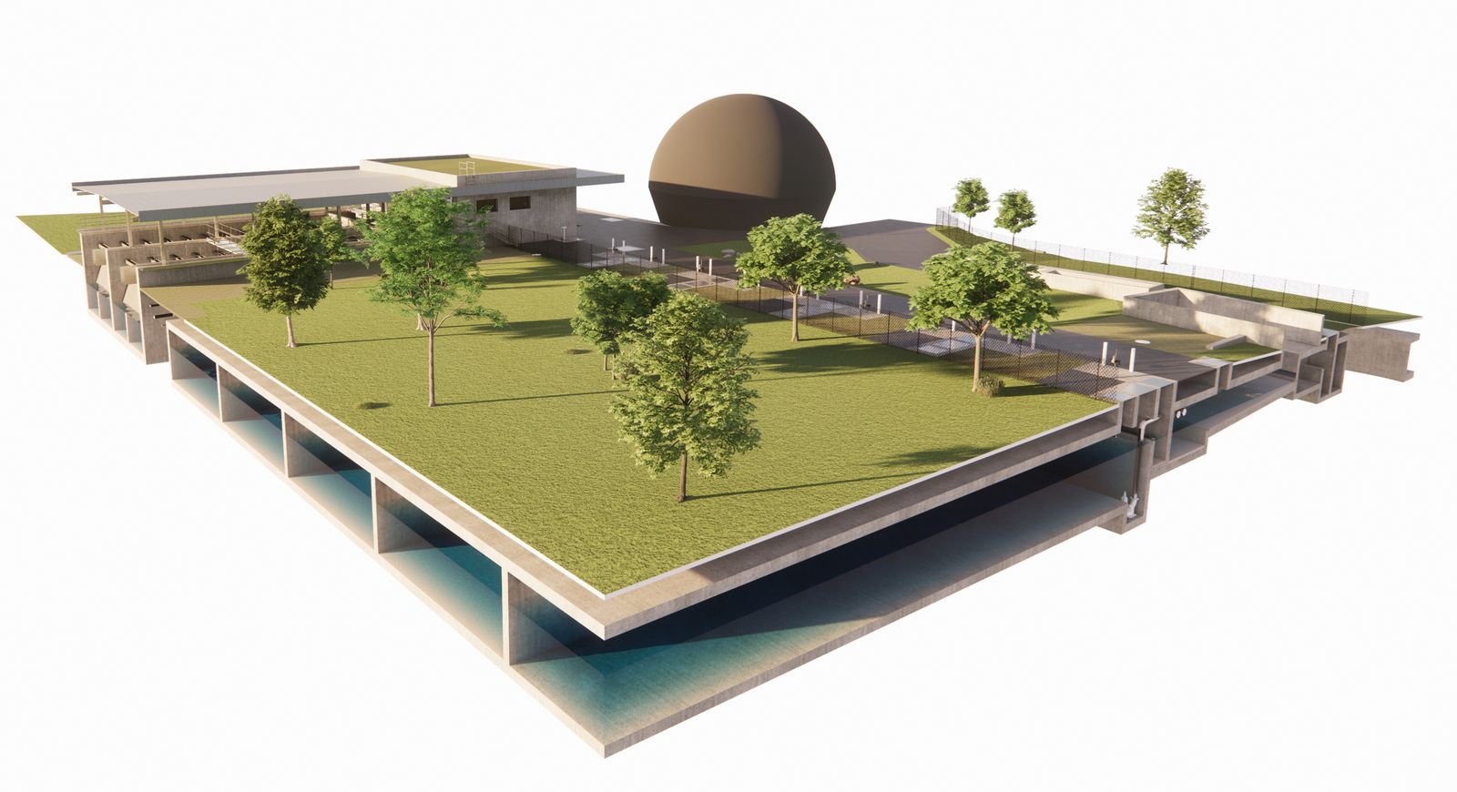 Real | Projekte Visualisierung Regenbecken
